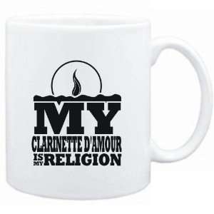  Mug White  my Clarinette DAmour is my religion 