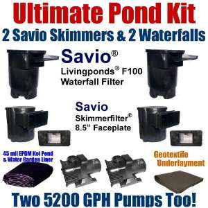   Savio Regular Skimmers & (2) 8.5 Faceplates, (2) Savio Living Ponds