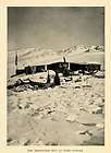1936 print hut fort conger dwelling glacier ice snow fort