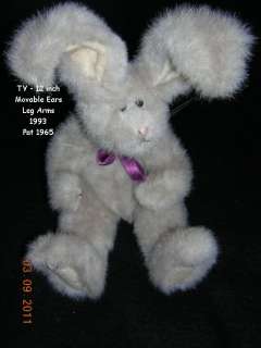 Ty 12 Bunny Rabbit Copyright 1993 Easter Cute Ready
