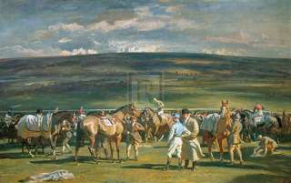 ALFRED Munnings, MARCH MEET, horse racing cheltenham  