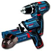 Bosch 10.8V Lithium Ion Cordless Drill Impact Driver 3pce Combo Kit 