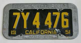 Rodman Chevrolet Dealer Fresno, California License Plate Frame 