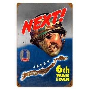  Next Japan Allied Military Vintage Metal Sign   Victory 