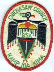 Camp Kia Kima BSA Patch Chickasaw Council  