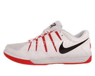 Nike Zoom Vapor 9 Club White Red 2012 Roger Federer Mens Tennis Shoes 