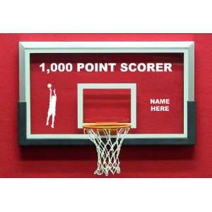  1000 Point Scorer Basketball Award Mini Backboard Scoring 