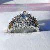 04ct Russian Ice CZ Stacked 3 pc Wedding Ring Set s 7  