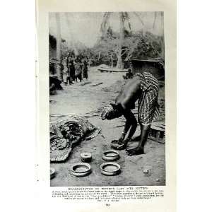   c1920 POTTERS CLAY NATIVES AFRICA INDUSTRY WORK PEOPLE