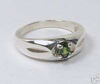 Sterling Silver Chrome Diopside Mens Ring Sz9.75 # CDR5  
