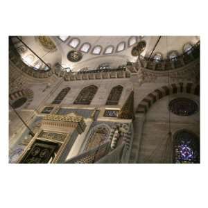 Interior Of The Suleymaniye Mosque, Istanbul Art 