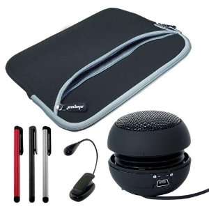  Skque 10 Inch Black Dual Case+Black Mini Speaker+3 Color 