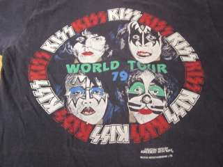 Vintage KISS Security Dynamic Tour shirt 1979 1970s 70s *VERY RARE 
