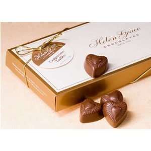 Helen Grace Chocolates, Milk Chocolate Cappuccino Heart Truffles, 6 oz 