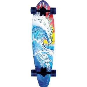  Layback Flaming Lip Complete Skateboard (36 Inch) Sports 