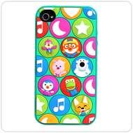   iPhone4 iii iv 4G Pororo Friends Circle 3D White Mobile Phone Cover