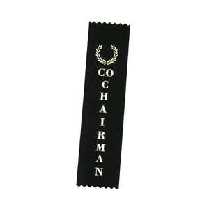  Co Chairman (Black) Award Ribbons (Pinked, No Card 