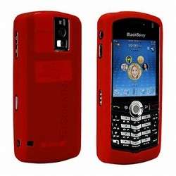 OEM BlackBerry Silicone Gel Skin Case Pearl 8100 Red  