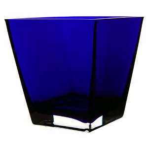  Square Vase, Cobalt Blue. H 6, Open 6 x 6 (6 pcs 