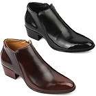 New Mens Dress Leather Shoes Formal Casual Black Brown Ankle Boots 