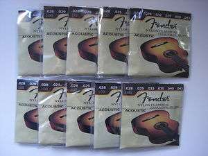 10 Sets of Fender Nylon Classical Guitar Strings  