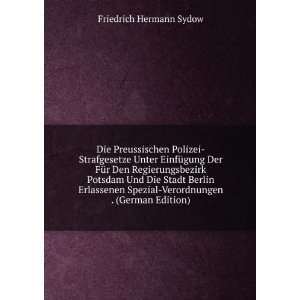    Verordnungen . (German Edition) Friedrich Hermann Sydow Books