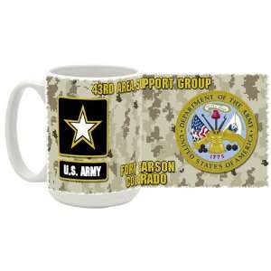  U.S. Army 43rd Support Group Coffee Mug: Kitchen & Dining