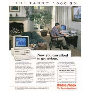  Print Ad 1987 Tandy 1000 SX Radio Shack Books