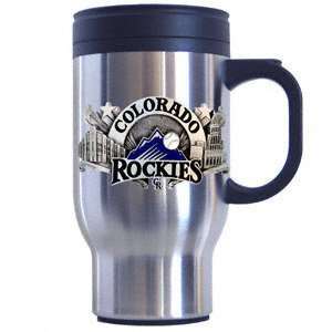  Colorado Rockies Stainless Steel & Pewter Travel Mug 
