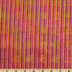 29 Wide Chinese Silk Brocade Stripes Royal Fabric By The 