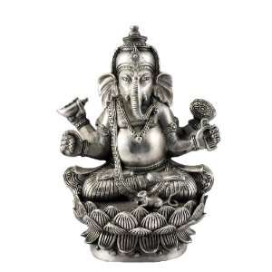  Ganesha in Lotus Position Statue  6.5 Inches: Home 