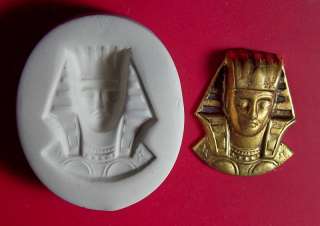 EGYPTIAN PHAROAH FACE #2 EGYPT ~ CNS polymer clay mold  