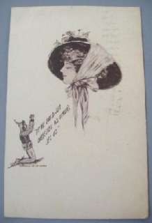 Cobb Shinn Lady Postcard E.B. Scofield 1909  