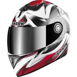  Shark RSI Shuriken Helmet   Small/White/Red Automotive