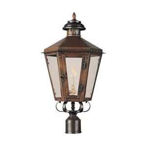  Leeds 25 inch Gas Lantern Outdoor Copper Post Light: Home 