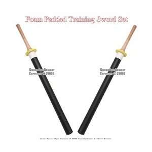   Set of 2 Foam Padded Training Swords Shinai Bokken: Sports & Outdoors
