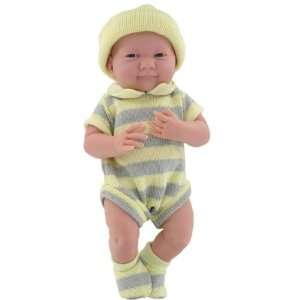 La Newborn 15 Real Girl w/Yellow Hat Special Edition Berenguer Doll 