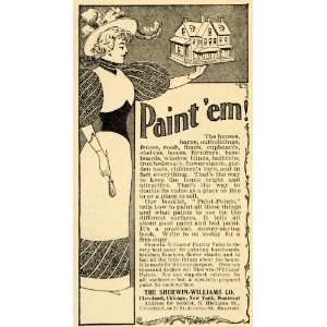  1897 Ad Sherwin Williams Family Paint Victorian Woman 