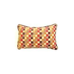 18.5 Rectangular Indoor Throw Pillow   Autumn Checkerboard 