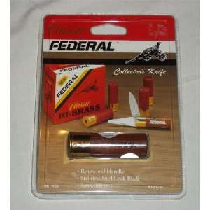  Classic Federal Bullet Shell Shaped Pocket Knife