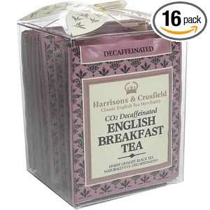  & Crosfield English Breakfast Tea, CO2 Decaffeinated, 10 Count Tea 