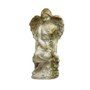  LuLu Angel Garden Statue Fiber Stone   Yard Art: Patio 