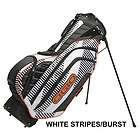 Ogio Vapor Stand Bag   Color White Stripes/Burst In Stock   NEW