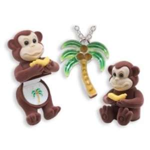    Palmtree Crystal Pendant Necklace In Gift Box: Toys & Games