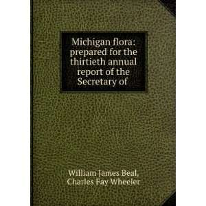   report of the Secretary of .: Charles Fay Wheeler William James Beal