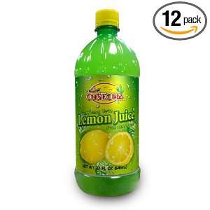 Cosecha Lemon Juice, 32 Ounce (Pack of 12)  Grocery 