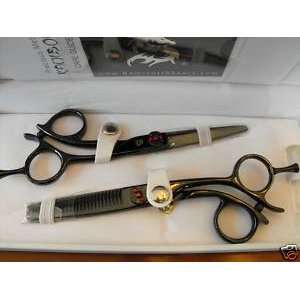   Professional Hair Cutting Shears 5.0 Black Diamond Set K20s Beauty