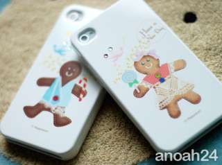 HAPPYMORI/iphone4, 4S Couple white cute case cover Cookie  