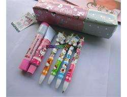whole sef of Hello kitty Ballpoint Pens School supplies and Pen bag 