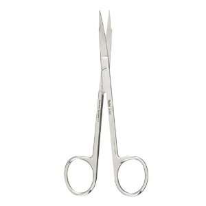  GOLDMAN FOX Scissors, curved fine tips, one serrated blade 